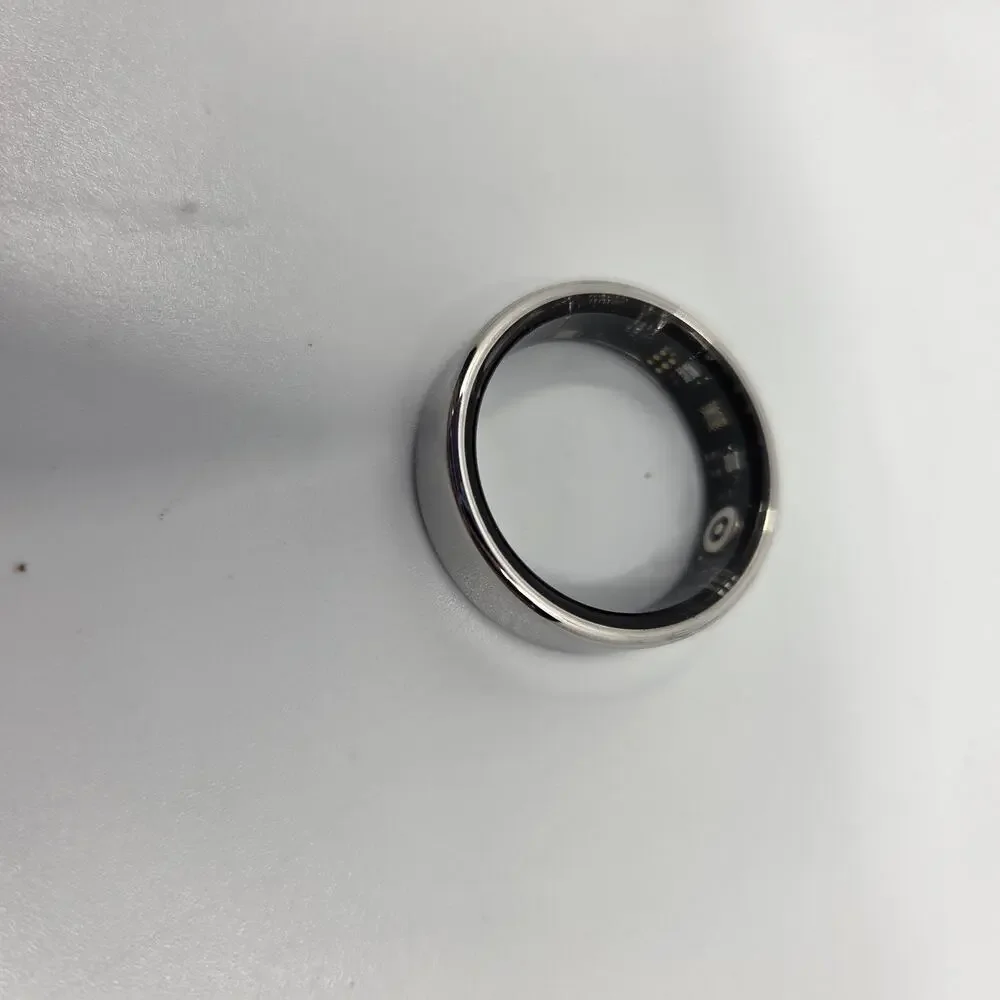 Herz P1 Smart Ring Size 13 Silver Spark Health Fitness Tracker iOS Android